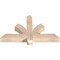 Ekena Millwork Redmond Smooth Timber Gable Bracket, Douglas Fir, 36"W x 21"H x 3 1/2"D x 3 1/2"F, 14/12 Pitch GBW036X21X0404RED00SDF - alternate 4